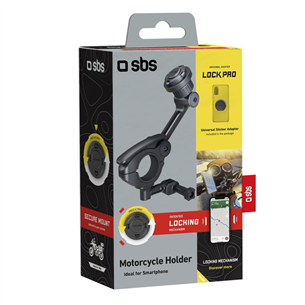 SBS LockPro Motorbike Phone Holder, черный - Держатель для телефона на мотоцикл