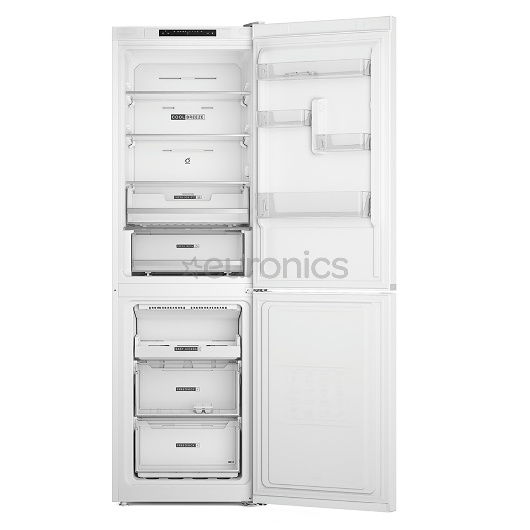 Whirlpool, NoFrost, 335 L, 192 cm, white - Free standing refrigerator