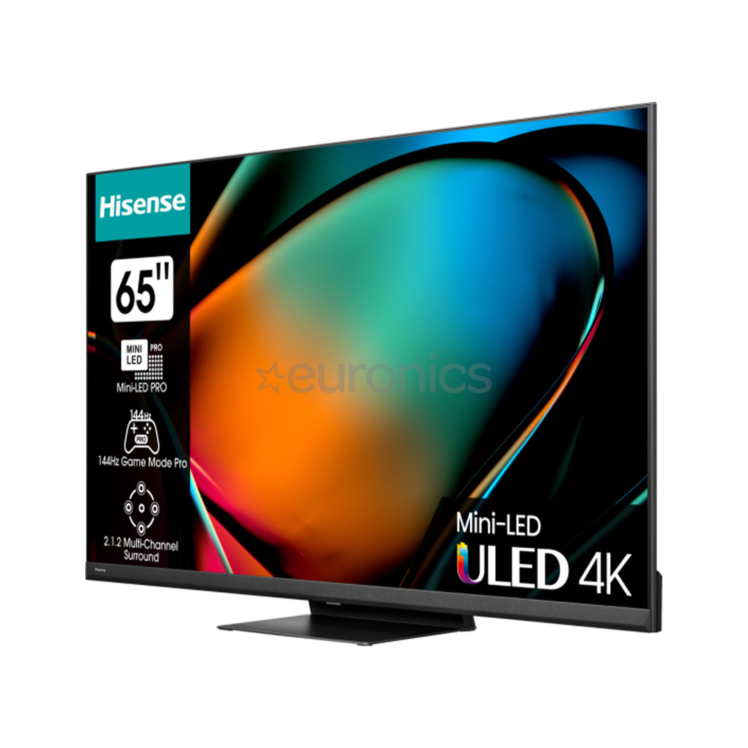 Hisense U8KQ, 65'', 4K UHD, Mini-LED, must - Teler