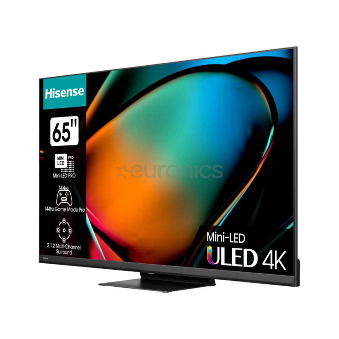 Hisense U8KQ, 65'', 4K UHD, Mini-LED, must - Teler