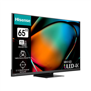 Hisense U8KQ, 65'', 4K UHD, Mini-LED, must - Teler