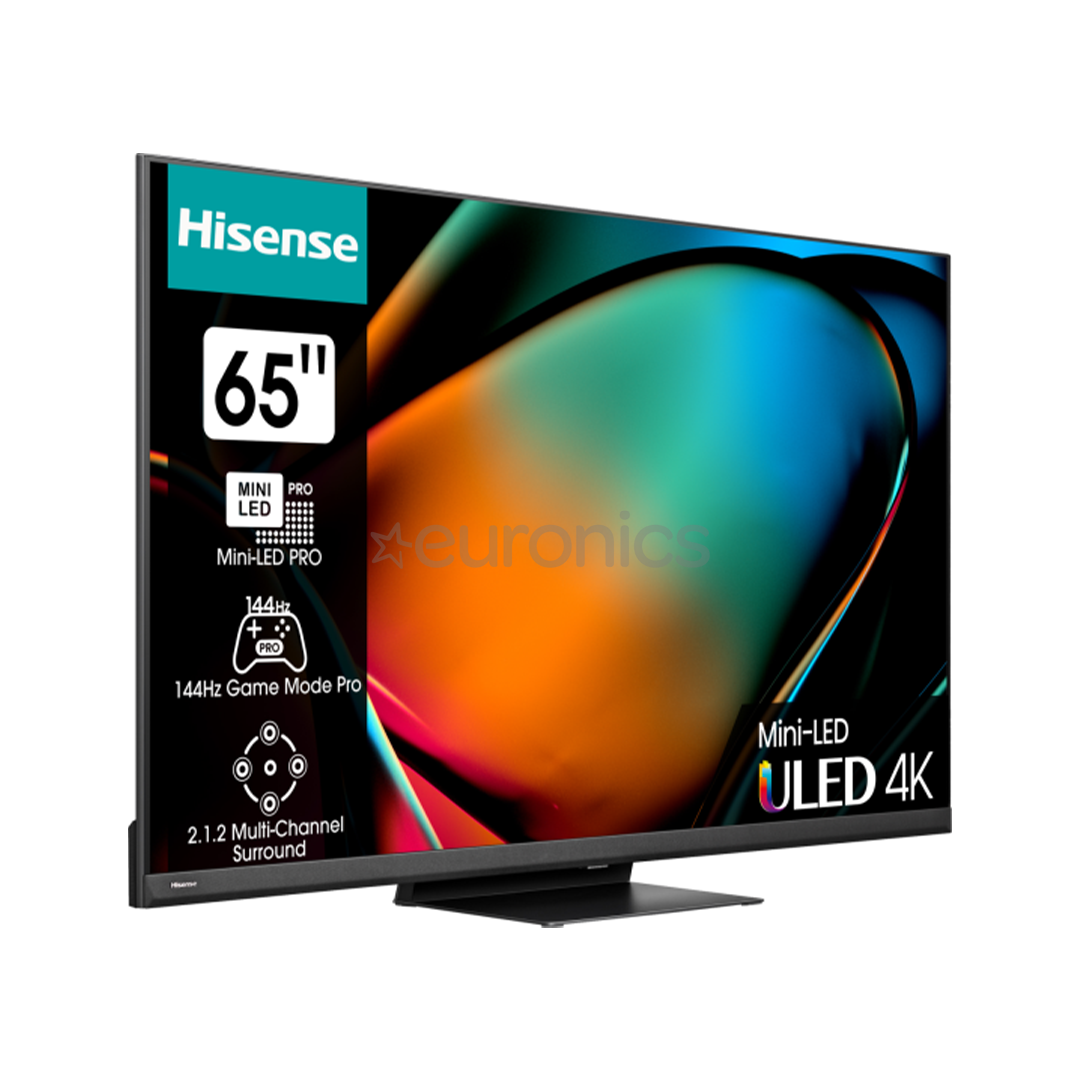 Hisense U8KQ, 65'', 4K UHD, Mini-LED, must - Teler