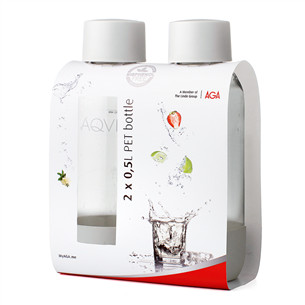 AGA , 2 x 0,5L, white - PET Bottle for AGA Soda Maker