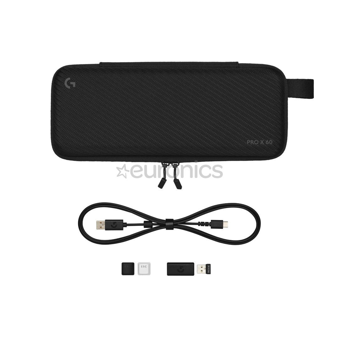 Logitech PRO X 60, US, black - Wireless keyboard