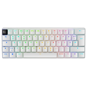 Logitech PRO X 60, US, valge - Juhtmevaba klaviatuur 920-011930