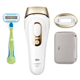 Braun Silk-expert Pro 5, valge/kuldne - IPL Fotoepilaator PL5052