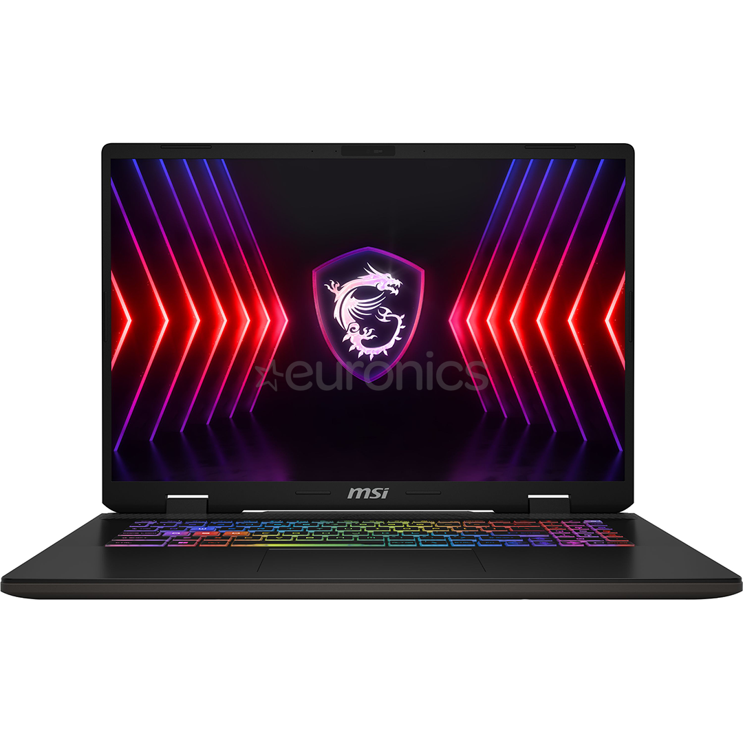 MSI Sword 17 HX B14V, 17'', FHD+, 165 Hz, i7, 16 GB, 512 GB, RTX 4070, W11, ENG - Notebook