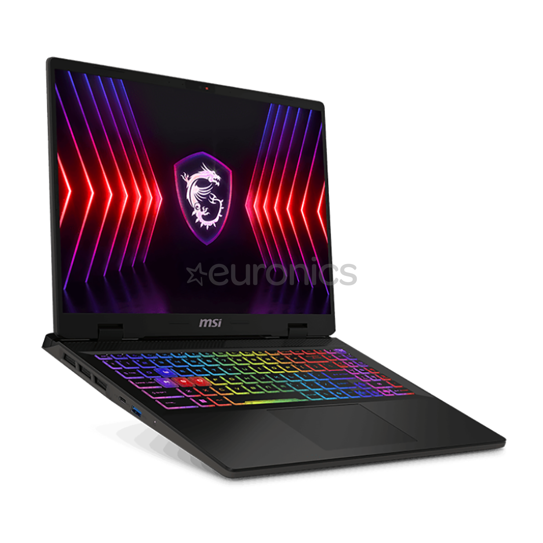 MSI Sword 16 HX B14V, 16'', FHD+, 144 Hz, i7, 16 GB, 1 TB, RTX 4070, W11, ENG - Sülearvuti