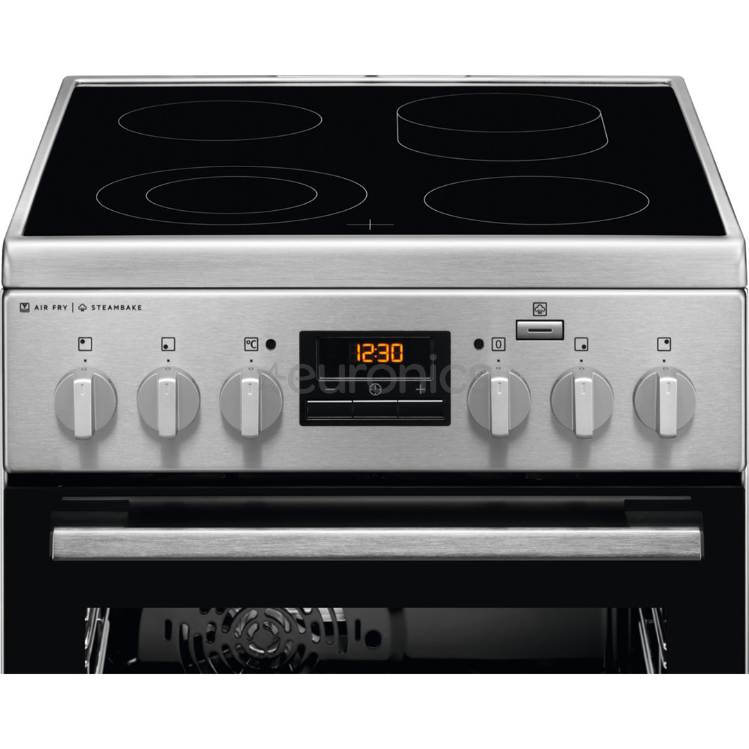 Electrolux, 58 L, inox - Freestanding Ceramic Cooker