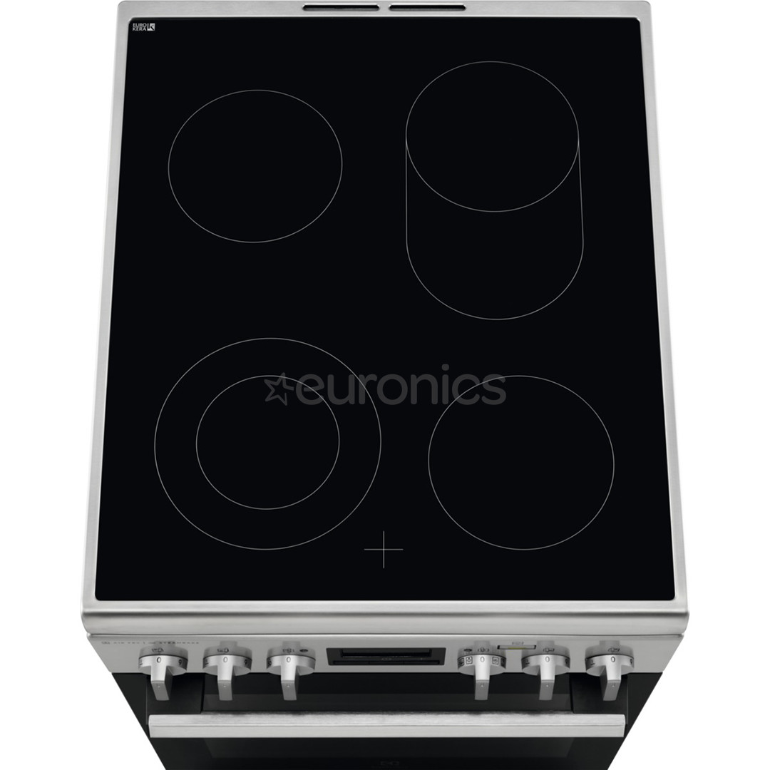 Electrolux, 58 L, inox - Freestanding Ceramic Cooker