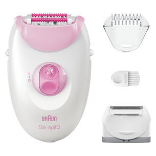 Braun Silk epil 3, valge/roosa - Epilaator SE3031