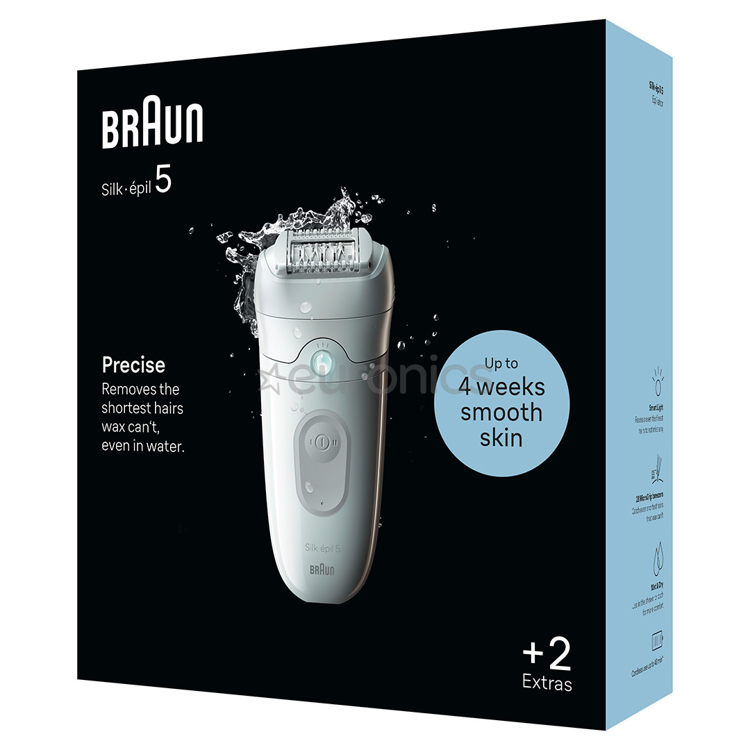 Braun Silk epil 5, Wet & Dry, white - Epilator