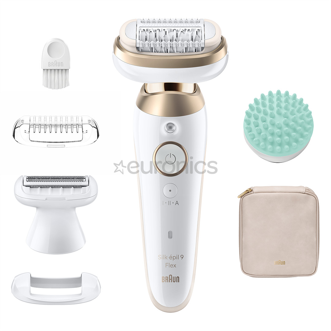 Braun Silk epil 9 Flex, белый - Эпилятор