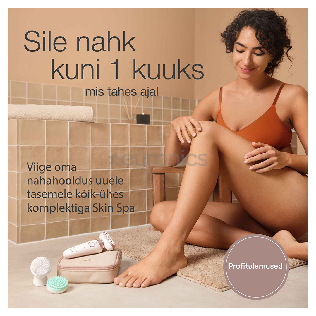 Braun Silk epil 9 Flex SkinSpa, valge - Epilaator