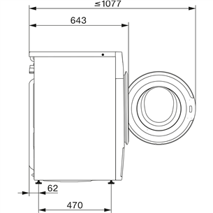 Miele, 125 Edition, 8 kg, sügavus 60 cm, 1400 p/min - Eestlaetav pesumasin