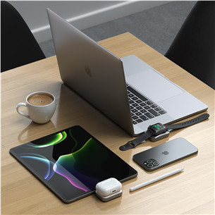 Satechi Dual Sided 2-in-1 USB-C Charger for Apple Watch and Airpods - Laadija