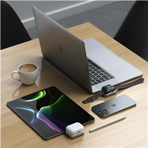 Satechi Dual Sided 2-in-1 USB-C Charger for Apple Watch and Airpods - Laadija