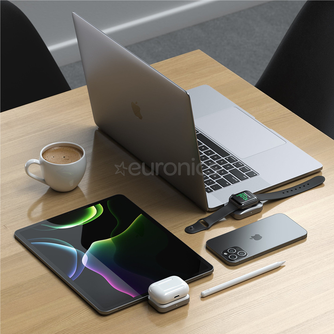 Satechi Dual Sided 2-in-1 USB-C Charger for Apple Watch and Airpods - Laadija