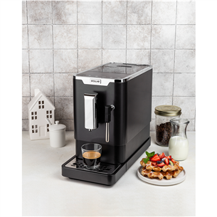 Stollar The Slim Café SEM800, black/stainless steel - Espresso Machine