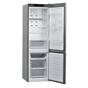 Whirlpool, NoFrost, 355 L, kõrgus 202 cm, roostevaba teras - Külmik