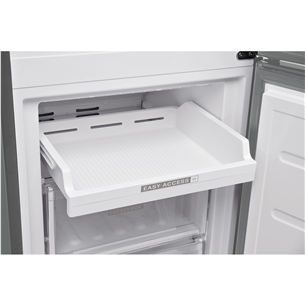 Whirlpool, NoFrost, 355 L, kõrgus 202 cm, roostevaba teras - Külmik
