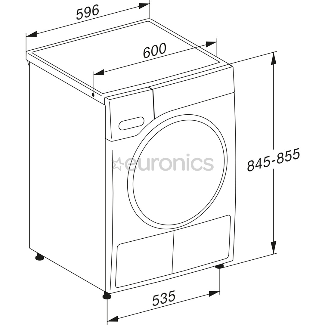 Miele 125 Gala Edition, 9 kg, sügavus 64,3 cm - Pesukuivati