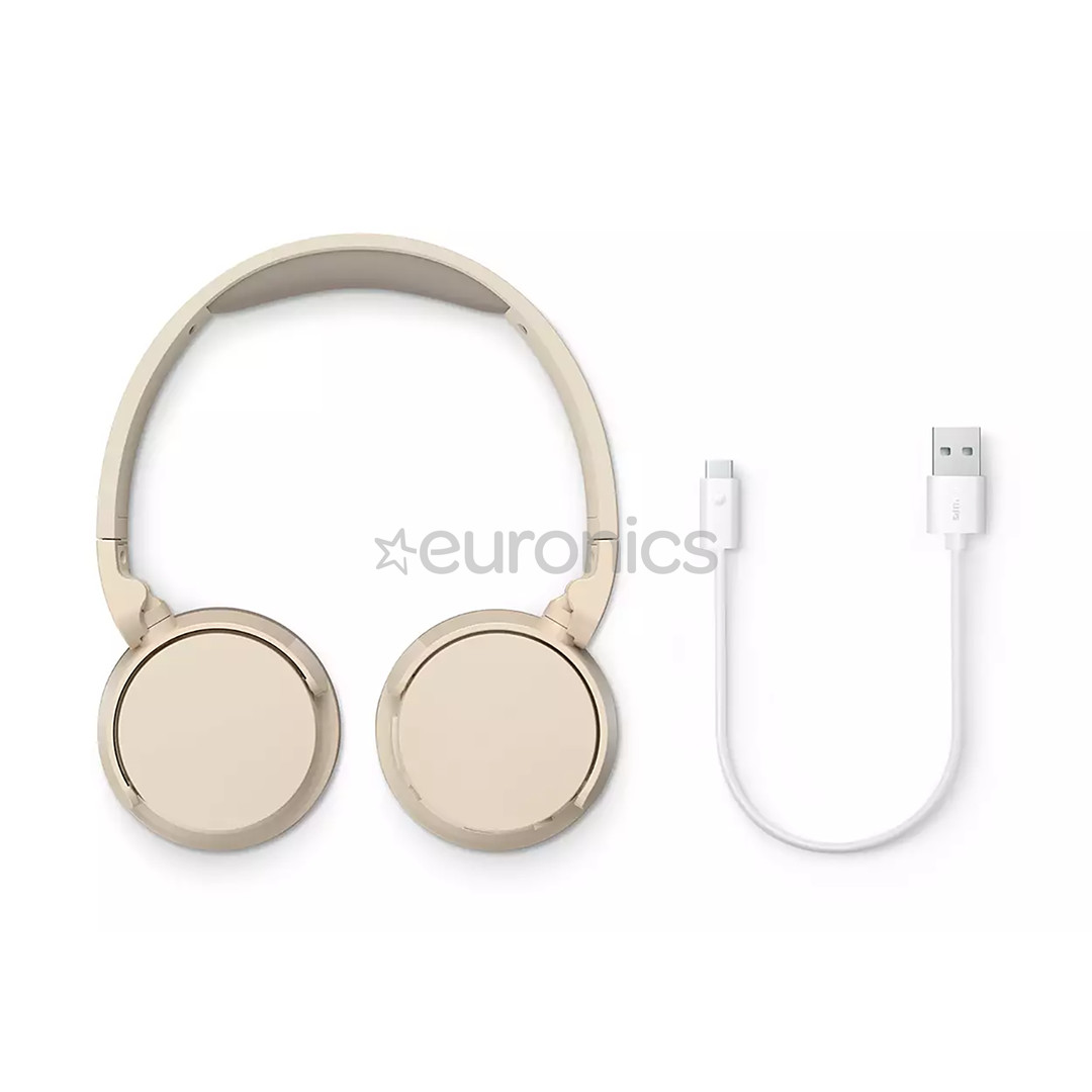 Philips TAH-3209, бежевый - Накладные беспроводные наушники