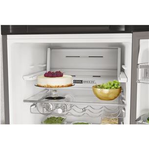 Whirlpool, NoFrost, 335 л, высота 192 см, нерж. сталь - Отдельностоящий холодильник