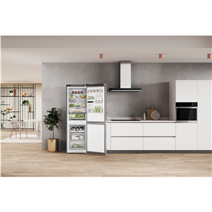 Whirlpool, NoFrost, 335 л, высота 192 см, нерж. сталь - Отдельностоящий холодильник