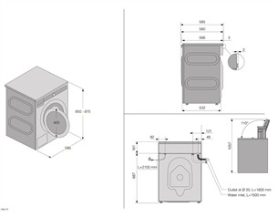 Asko, 9 kg, depth 58,5 cm, 1600 rpm - Front load washing machine