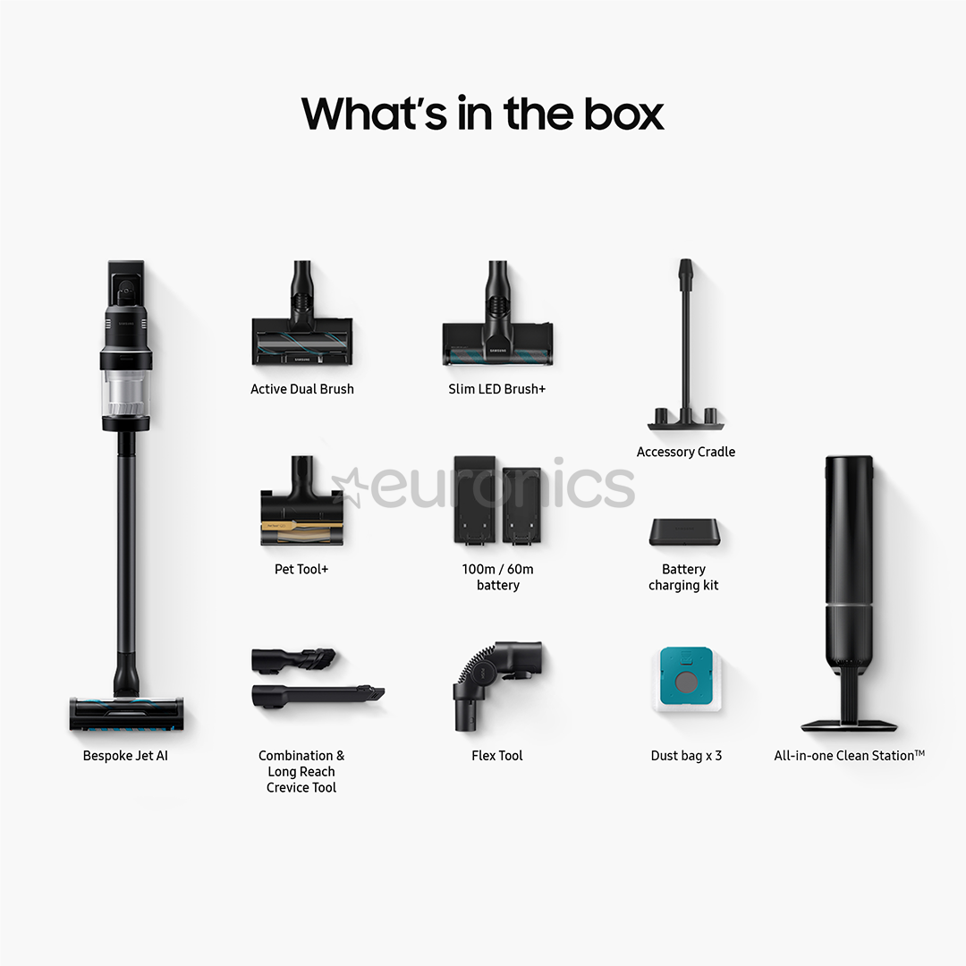 Samsung Bespoke Jet AI Pet Extra, black - Cordless vacuum cleaner