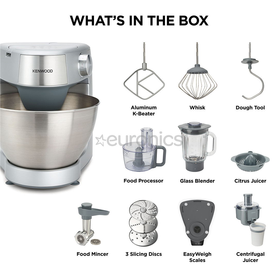 Kenwood Prospero+, 1000 W, hõbedane - Köögikombain