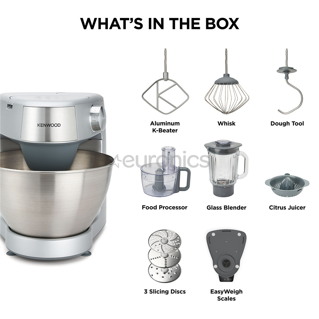 Kenwood Prospero+, 1000 W, hõbedane - Köögikombain