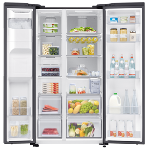 Samsung RS5000DC, NoFrost, 635 L, kõrgus 178 cm, must - SBS-Külmik
