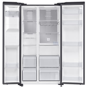 Samsung RS5000DC, NoFrost, 635 L, height 178 cm, black - SBS Refrigerator