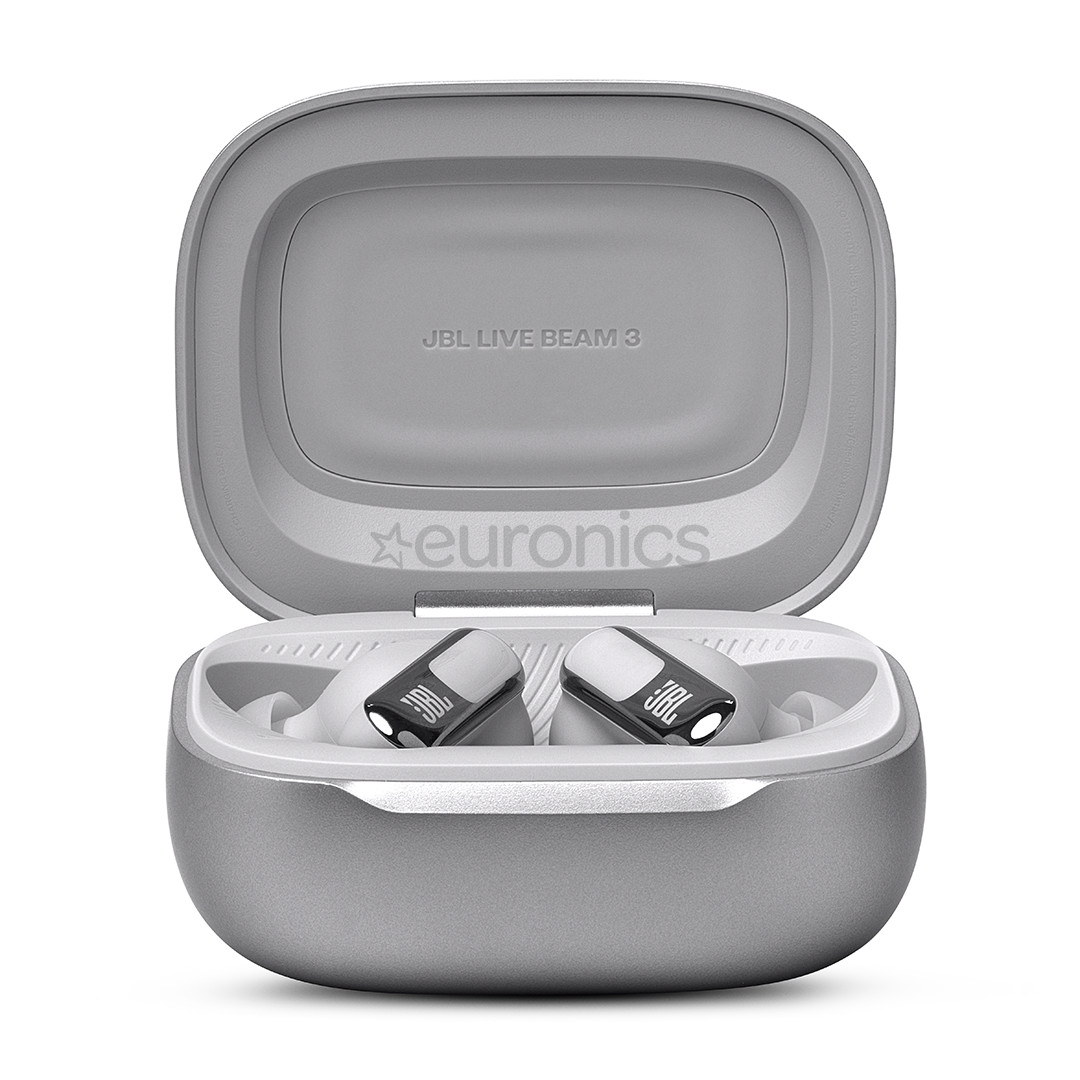 JBL Live Beam 3, hõbe - Juhtmevabad kõrvaklapid
