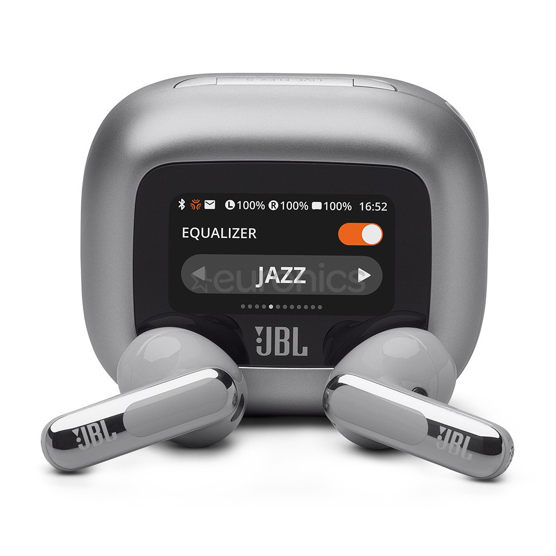 JBL Live Flex 3, серебристый  - Беспроводные наушники