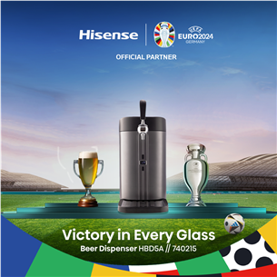 Hisense, 5 L, tumehall - Õlledispenser