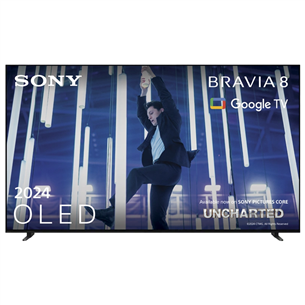 Sony Bravia 8, 77", 4K UHD, OLED, tumehall - Teler K77XR80PAEP