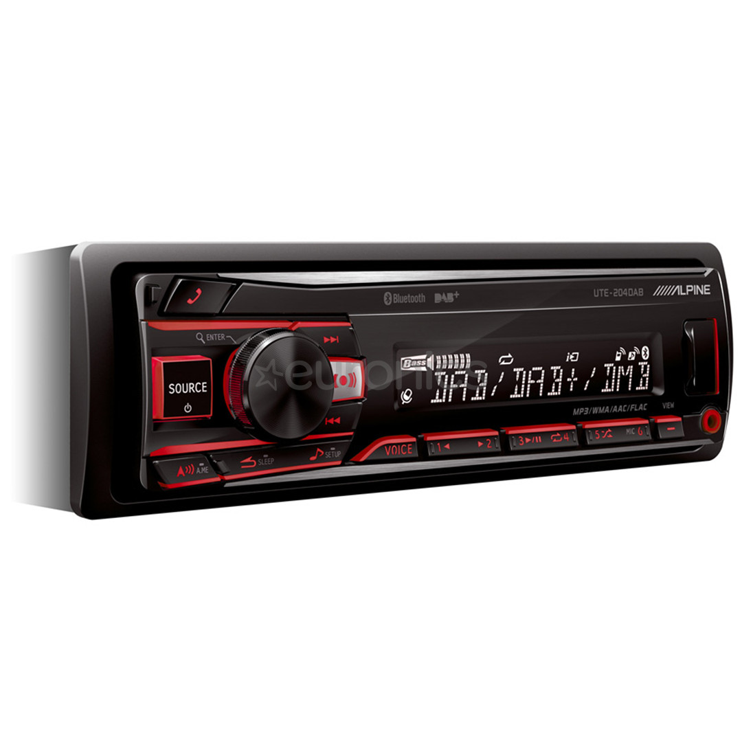 Alpine UTE-204DAB, black - Car stereo