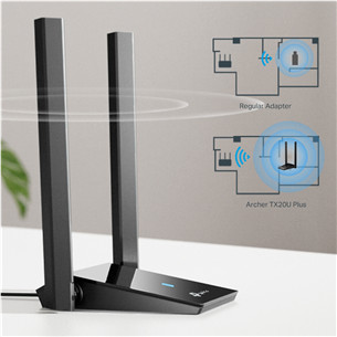 TP-Link Archer TX20U Plus, AX1800, WiFi 6, black - USB WiFi adapter