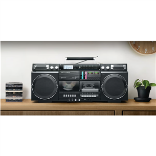 Muse M-380 Ghetto Blaster, must - Kaasaskantav magnetoola