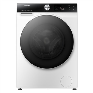 Hisense, 12 kg, sügavus 61 cm, 1400 p/min - Eestlaetav pesumasin WF7S1247BW