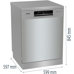 Gorenje, 16 nõudekomplekti, hall - Eraldiseisev nõudepesumasin