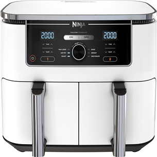 Ninja Foodi MAX Dual Zone, 9.5 L, 2470 W, valge - Kuumaõhufritüür AF400EUWH
