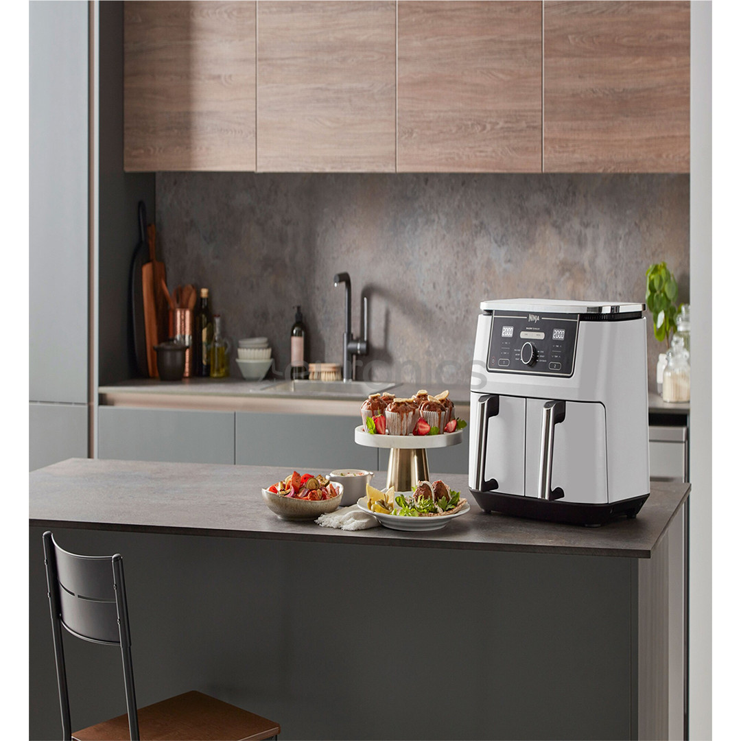 Ninja Foodi MAX Dual Zone, 9,5 л, 2470 Вт, белый - Аэрогриль