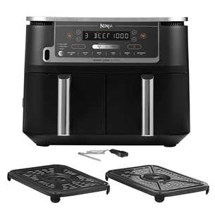 Ninja Foodi MAX Dual Zone, toidutermomeetriga, 9.5 L, 2470 W, must - Kuumaõhufritüür AF451EU