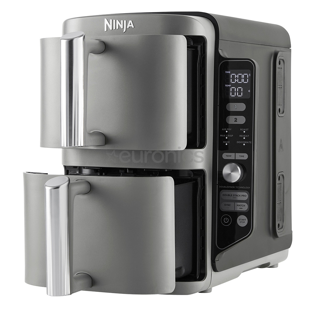 Ninja Double Stack XL 9.5L, 2470 W, hall - Kuumaõhufritüür