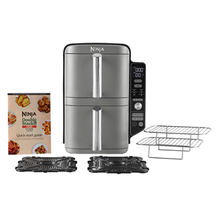 Ninja Double Stack XL 9.5L, 2470 W, hall - Kuumaõhufritüür