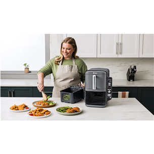 Ninja Double Stack XL 9.5L, 2470 W, hall - Kuumaõhufritüür